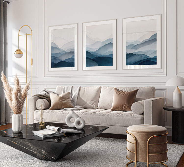 Minimalist Mountains Set of 3 Prints