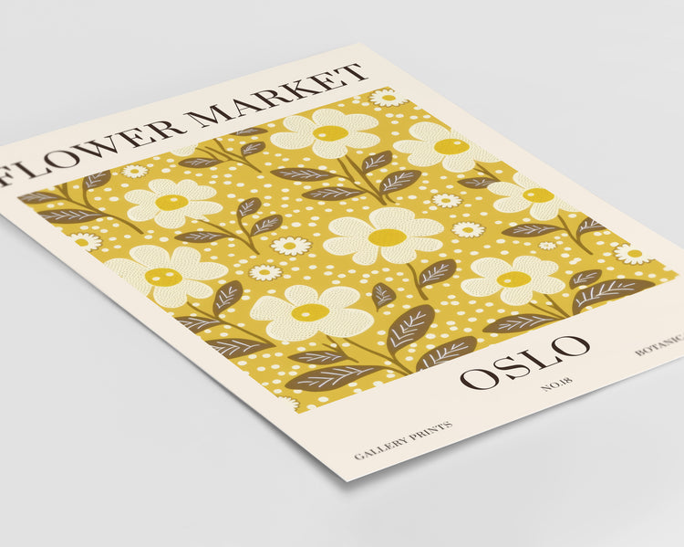 Oslo Flower Market Print