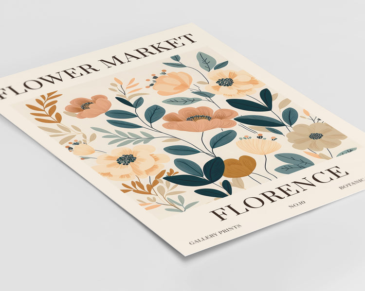 Florence Flower Market Print