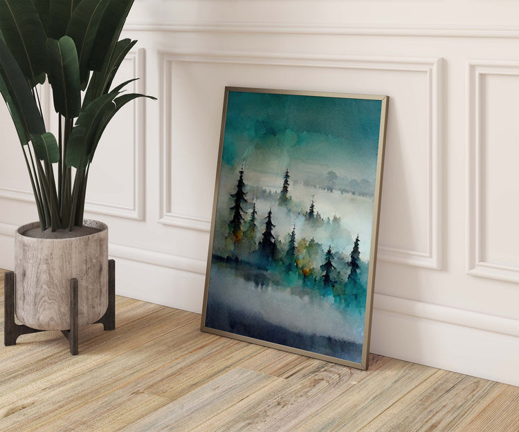 Turquoise Forest Print