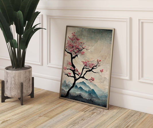 Japanese Style Blossom Tree Print