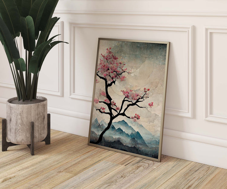 Japanese Style Blossom Tree Print