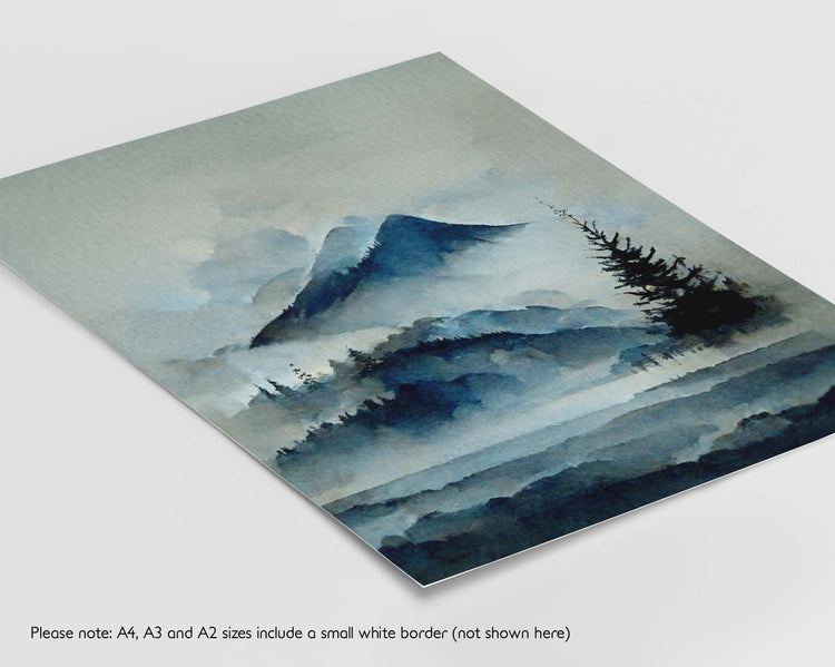 Blue Landscape Set of 3 Prints