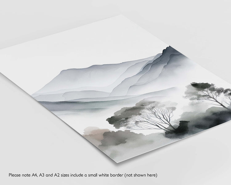 Grey Landscape Set of 3 Prints