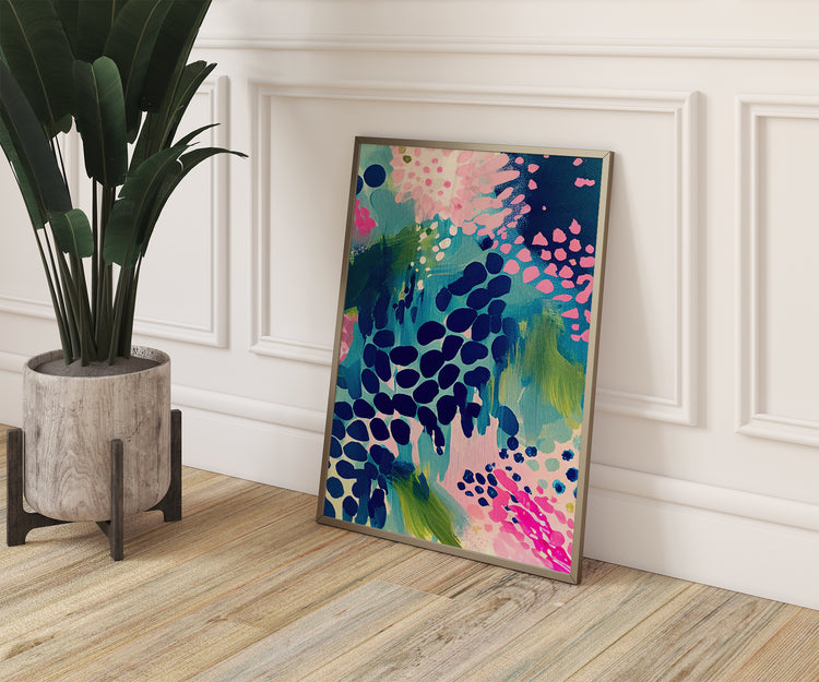 Vibrant Floral Set of 3 Prints