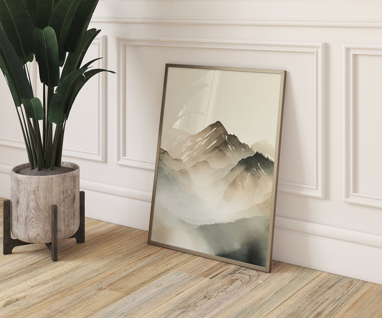 Beige Mountains Set of 3 Prints