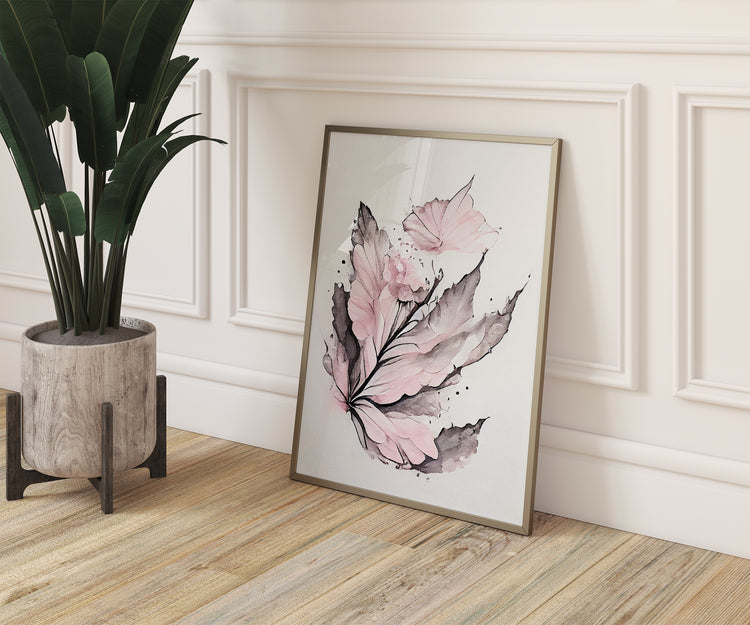 Pink Floral Set of 3 Prints