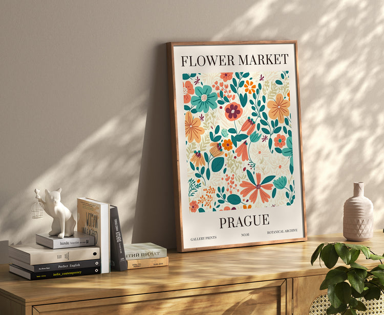 Prague Flower Market Print