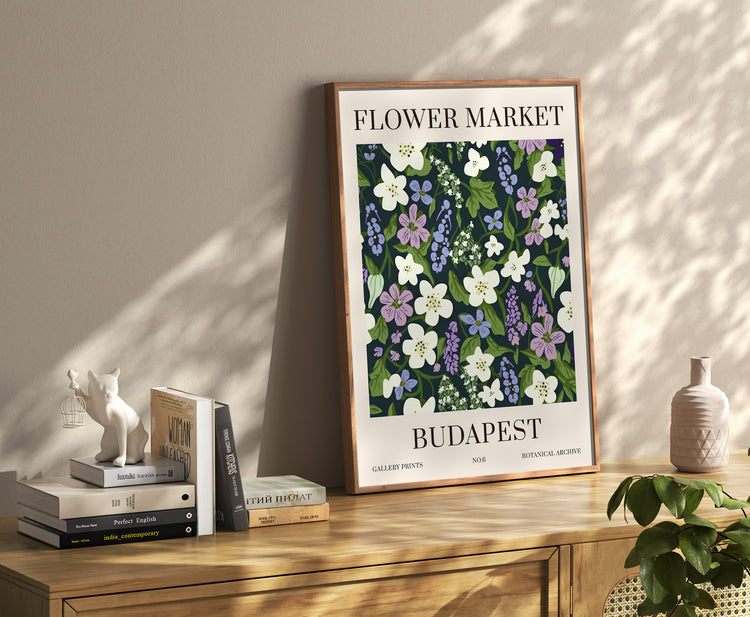 Budapest Flower Market Print