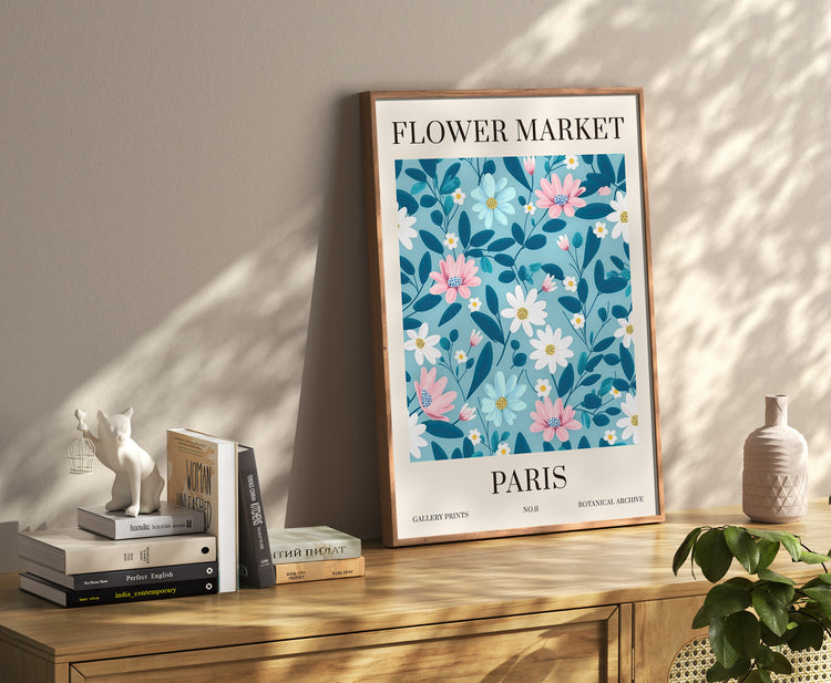 Paris Flower Market Print