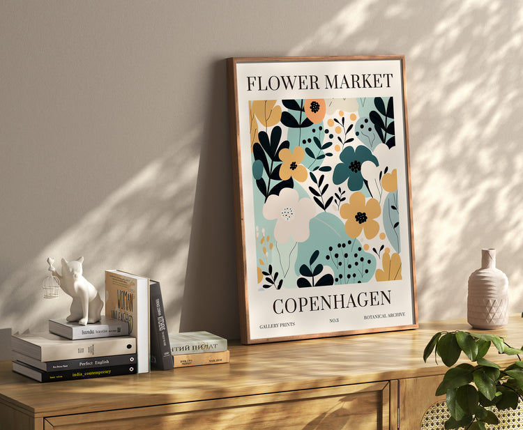 Copenhagen Flower Market Print