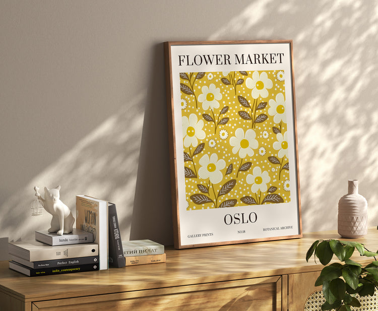 Oslo Flower Market Print