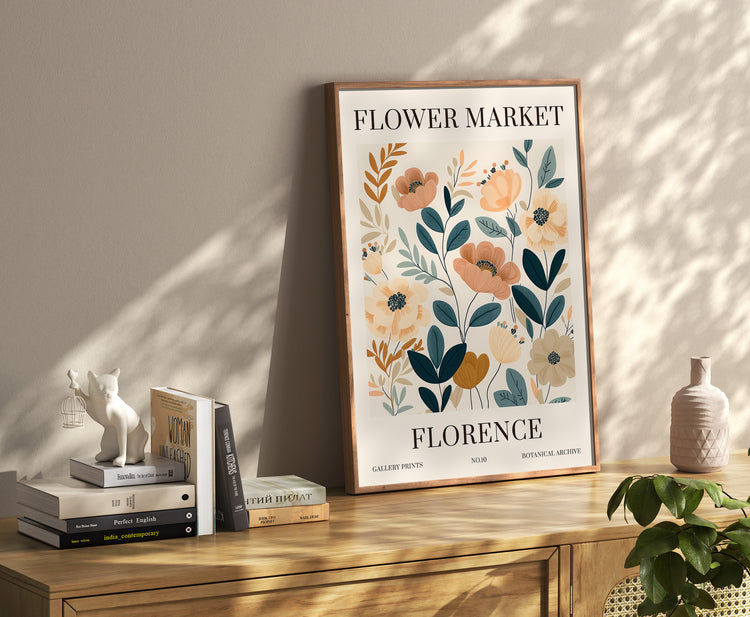 Florence Flower Market Print